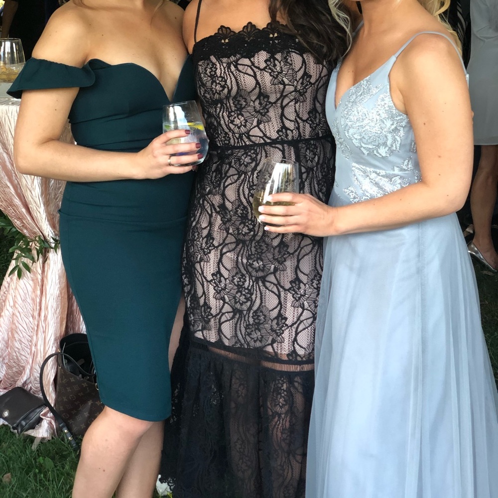 Black lace dress